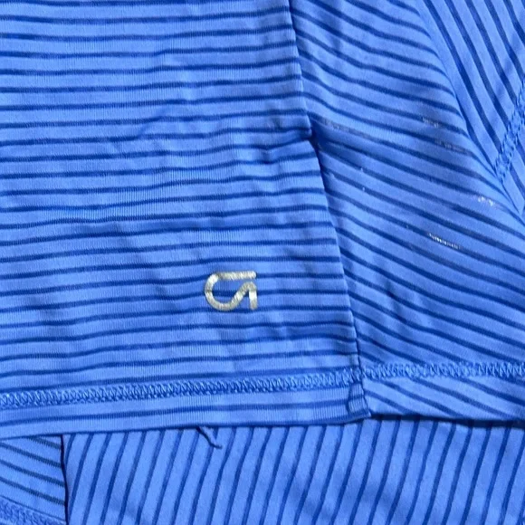 GapFit Tank Top Tie Back Blue Striped Women's Tank Top Size XL - Picture 6 of 7